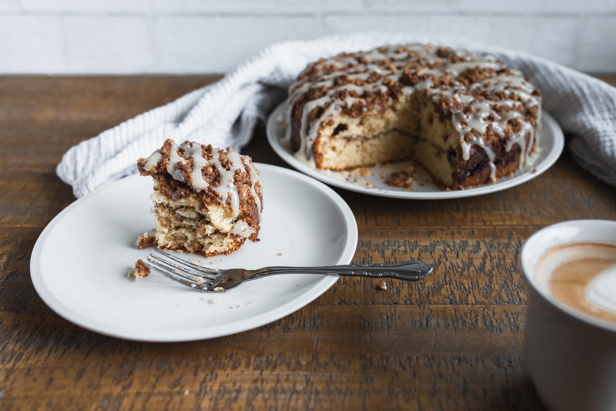 peaches and cream coffee cake