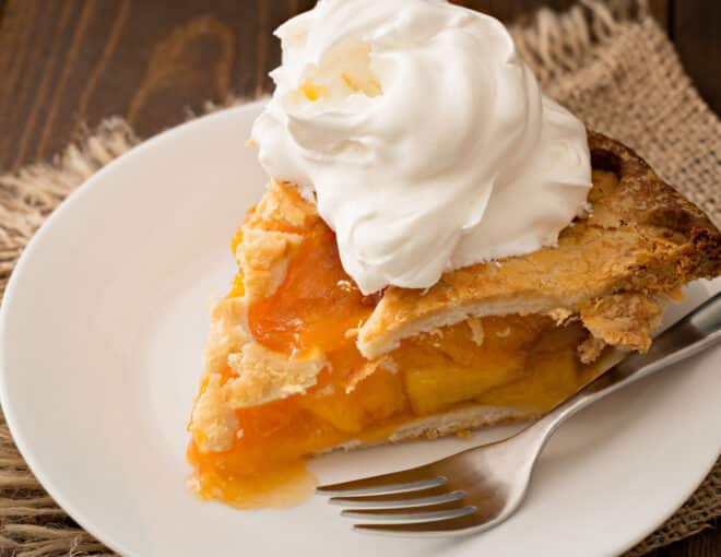 mom's easy fresh peach pie