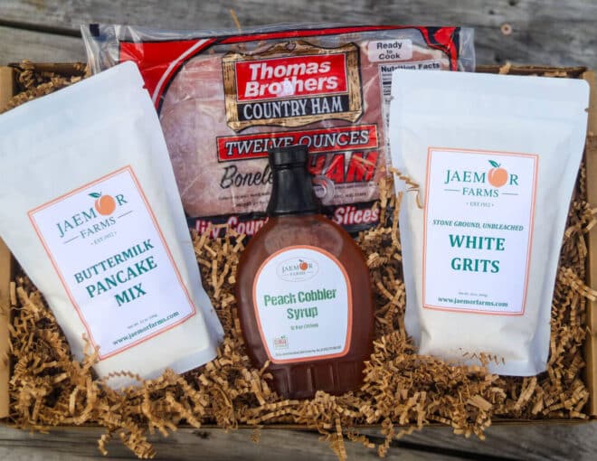breakfast gift box from the market at Jaemor Farms