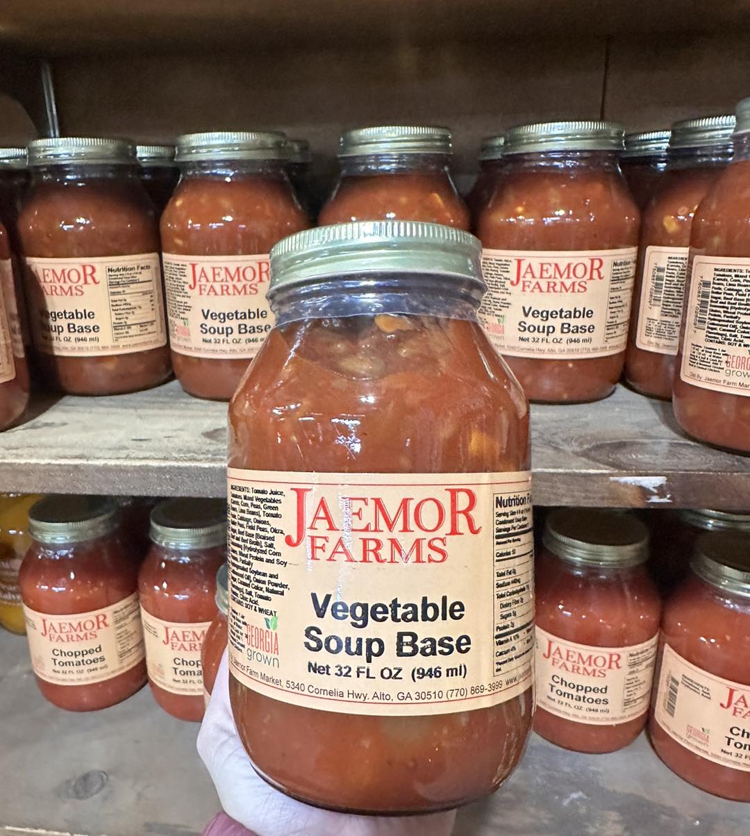 vegetable soup base from the market at Jaemor Farms