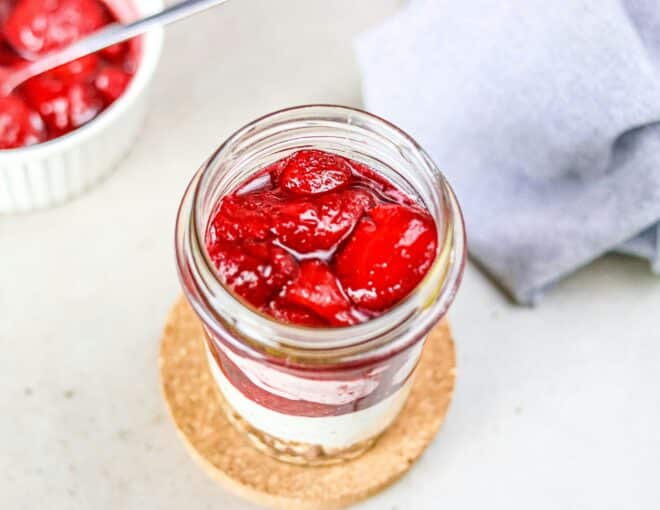 strawberry layered dessert
