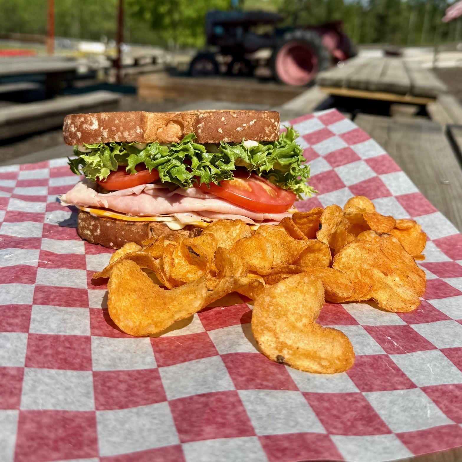 turkey cheese sandwich